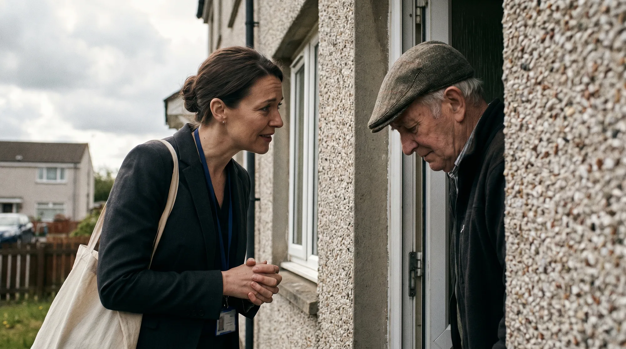Social-housing welfare visits, done respectfully